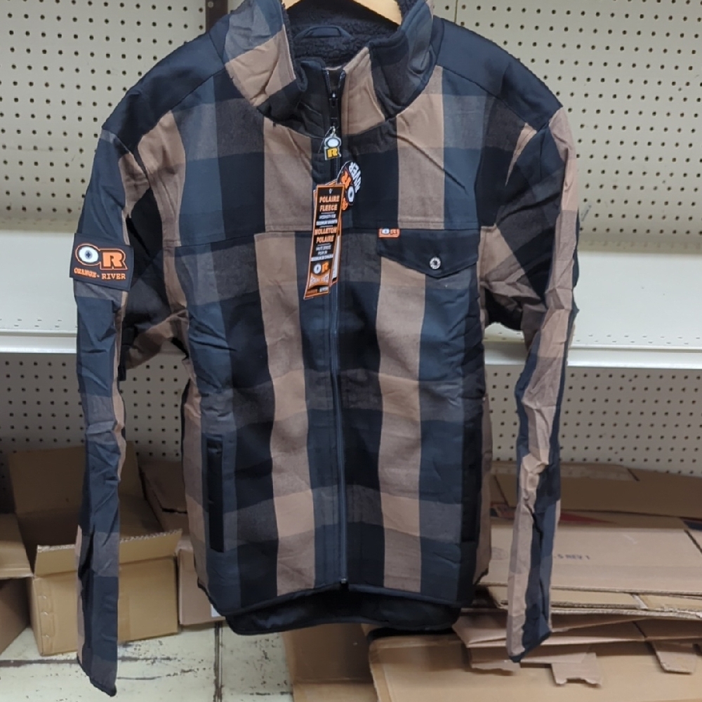 Men’s Brown & Black Plaid Jacket